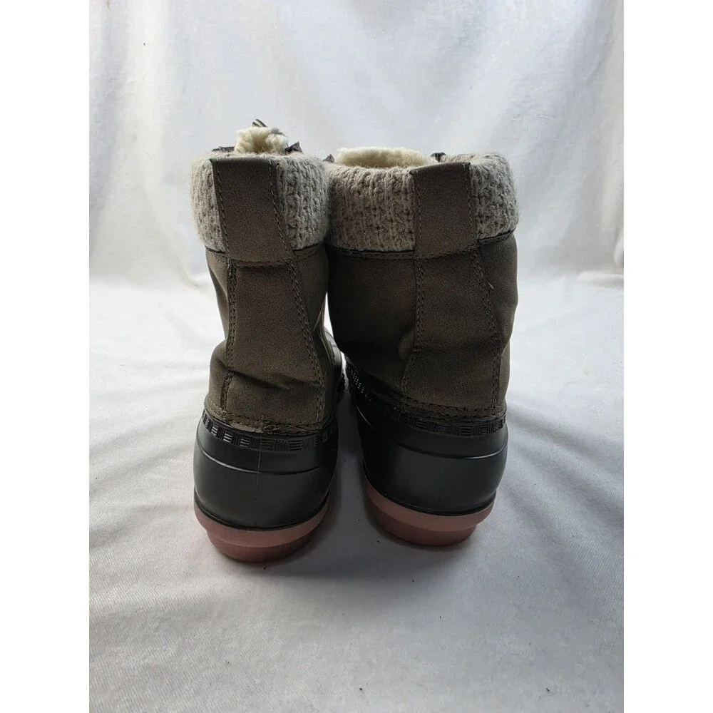 Women's Two Tone June Collar Knit Collar Duck Boots By Maurices. Size 11